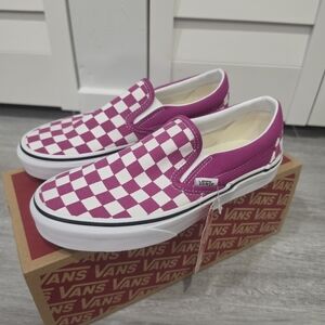 BNIB - Vans Classic Slip-On Checkerboard Shoes - Rare Color Sz. 7.5